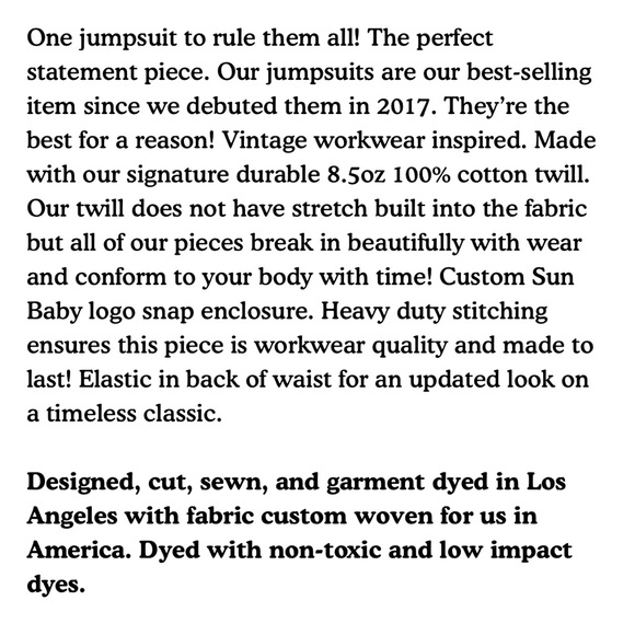 NWT Big Bud Press Short Sleeve Jumpsuit - Marine Blue - Picture 3 of 6